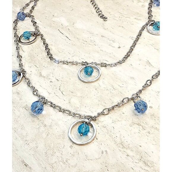 Lia Sophia Layered Glass Beaded Necklace - Picture 4 of 9